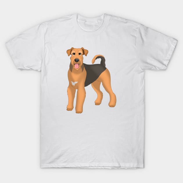 Airedale Terrier Dog T-Shirt by millersye